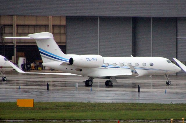 Gulfstream Aerospace Gulfstream G500 (OE-IKS) - MJet Gulfstream G500 parked on the East Apron on 29-Oct-20 after arriving here from UUWW three days earlier as MJF5C.