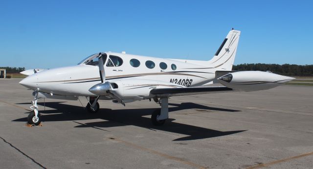 Cessna 340 (N340RB) - A Cessna 340A Series IV on the ramp at Pryor Regional Airport, Decatur, AL - October 22, 2019.