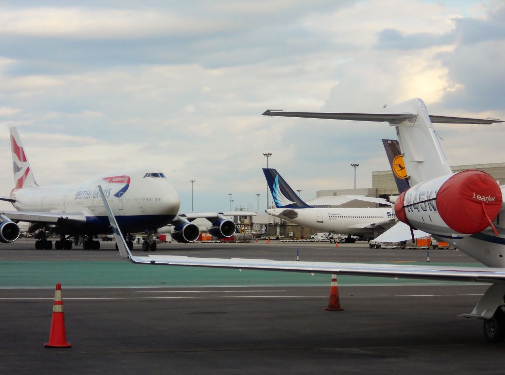 Boeing 747-400 (G-CIVY) - nice mix of birds