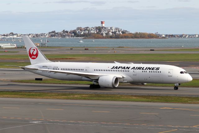 Boeing 787-9 Dreamliner (JA875J) - 'Japanair 7' taxiing for departure back to Tokyo Narita International Airport