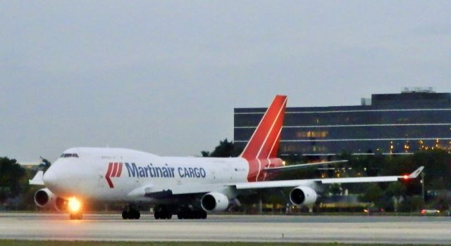 Boeing 747-400 (PH-MPS) - Holding Short"Departing,for Bogota(SKBO)