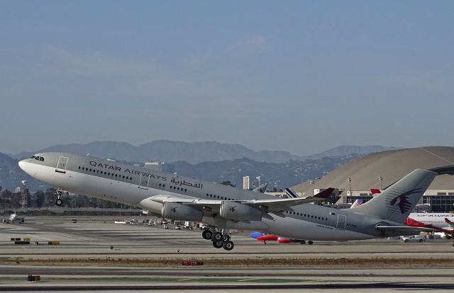 Airbus A340-200 (A7-HHK) - spotted at LAX on 24 Sept. 2016