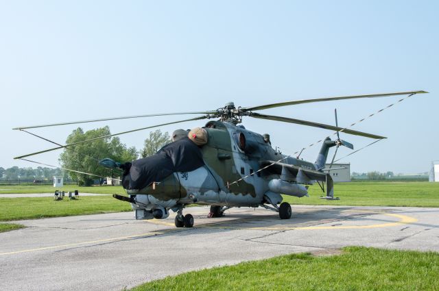 MIL Mi-25 (CZAF7355) - Czech Air Force Mi-24 V , Inowrocław Air Base , 20.05.2017.