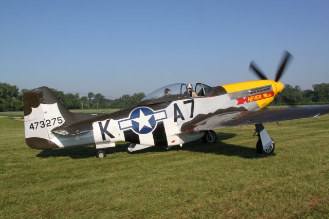 North American P-51 Mustang (N119H) - Very nice looking Mustang caught at Geneseo New York in 2011