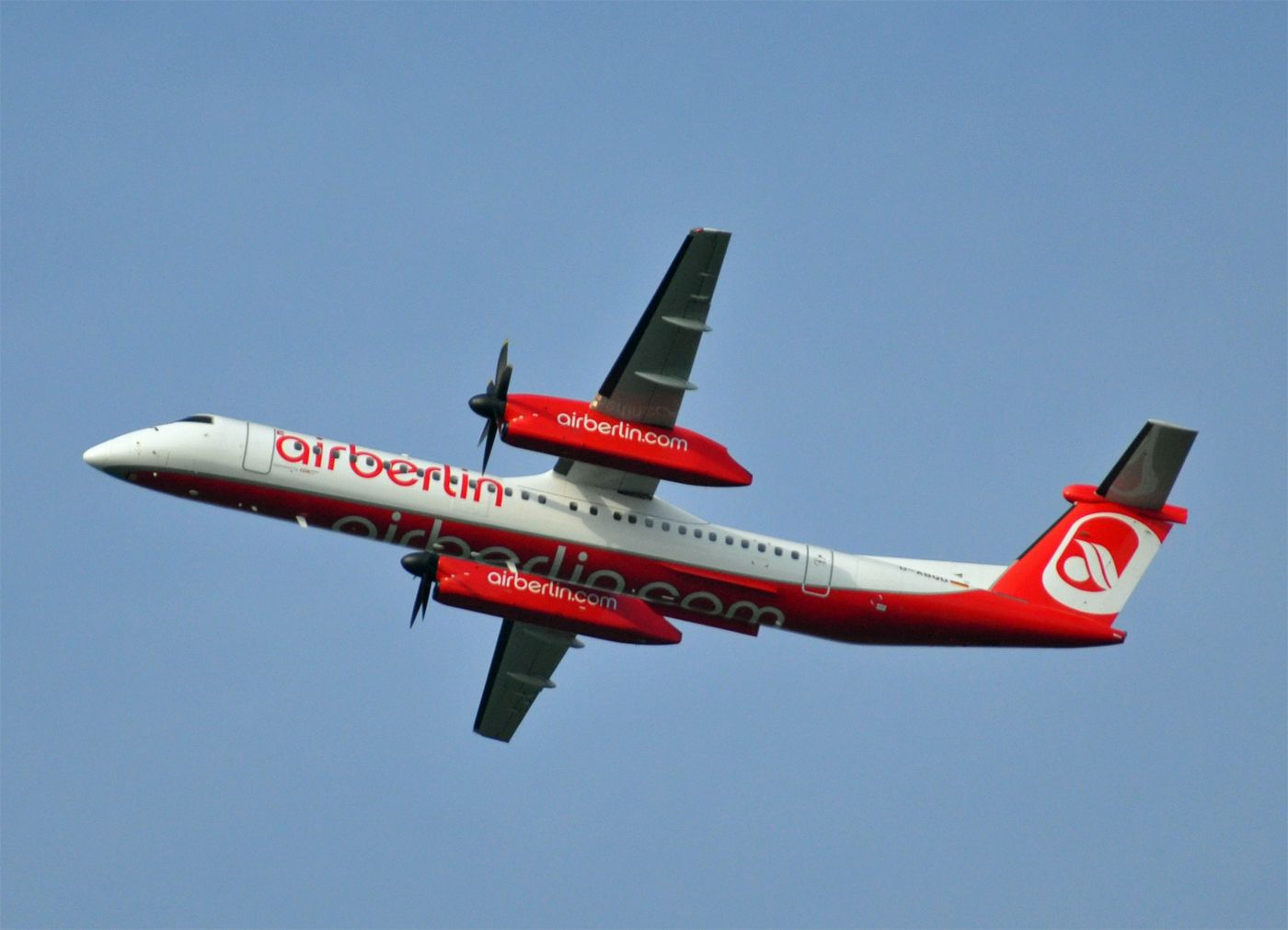 de Havilland Dash 8-100 (D-ABQD) - Climbing out of RW 32R