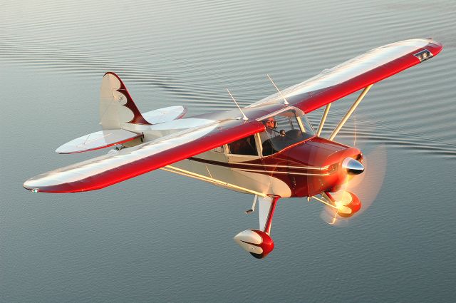 Piper PA-22 Tri-Pacer (N3383A) - Miss Pearl Flying over the great Mississippi River