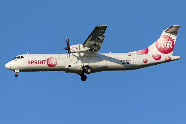 Aerospatiale ATR-72-500 (SP-SPN) - Photo taken on August 9, 2021.