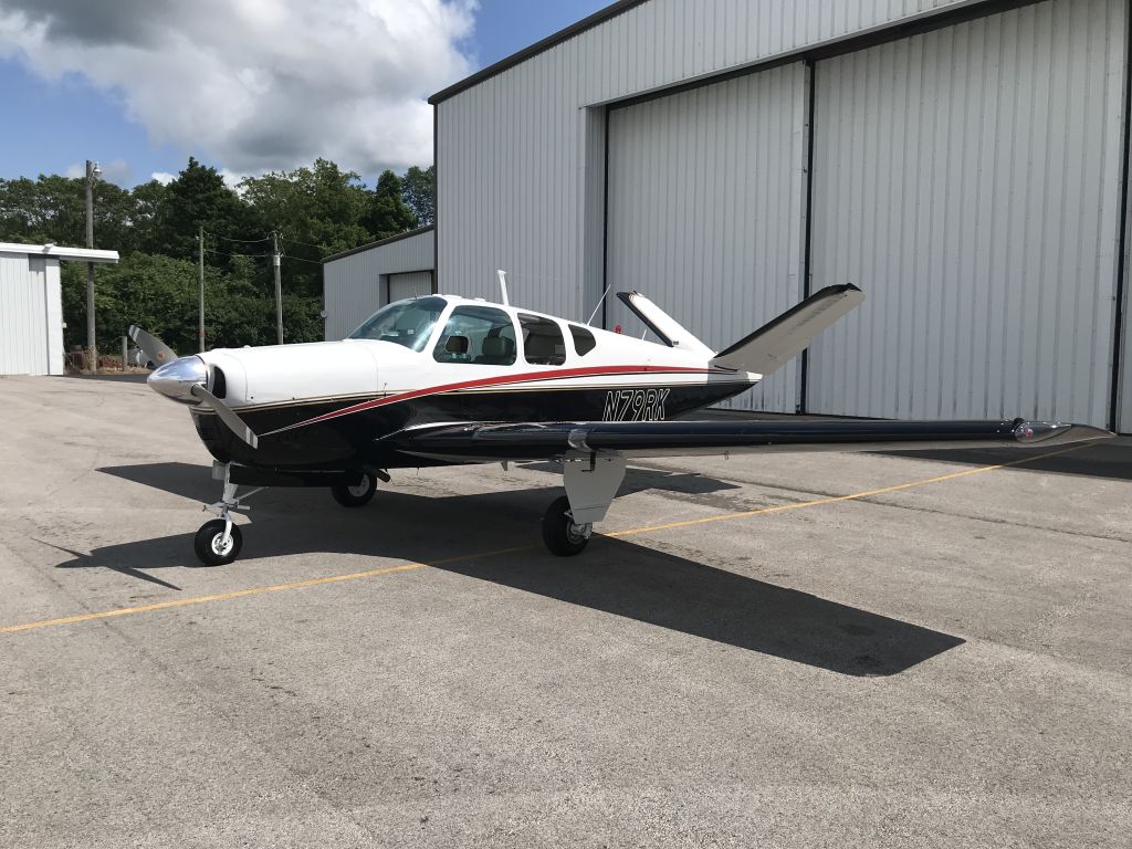 Beechcraft 35 Bonanza (N79RK) - @ Home Base KSCA