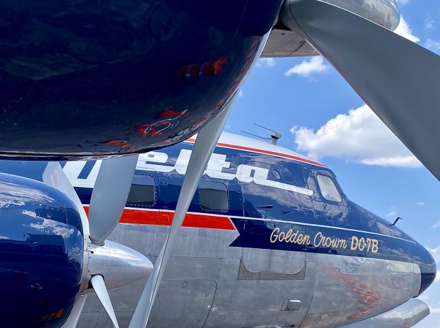 N4887C — - Static display outside the main entrance to the Delta Flight Museum, located at the Delta Air Lines headquarters - adjacent to Atlanta Hartsfield-Jackson International Airport.