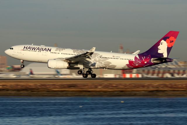 Airbus A330-200 (N385HA) - 'Hawaiian 90' from Honolulu landing on 22L