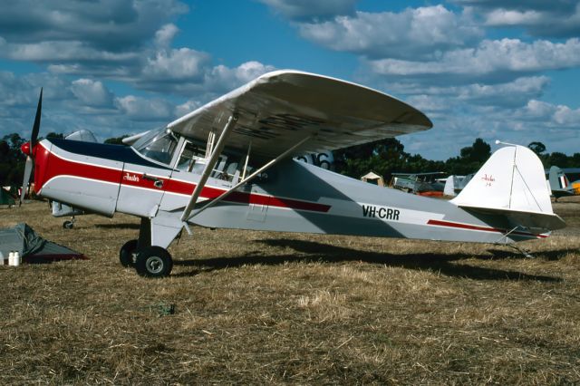 VH-CRR — - AUSTER J-4 ARCHER - REG : VH-CRR (CN 2352) - KYABRAM AIRPORT VIC. AUSTRALIA - YKYB 20/4/1987