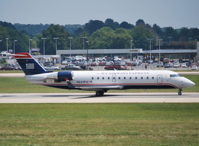 Canadair Regional Jet CRJ-200 (N241PS) - Rolling 18C - 7/15/10