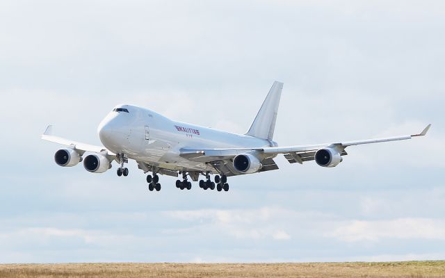 Boeing 747-400 (N401KZ) - kalitta air b747-481f n401kz about to land at shannon 31/3/18.