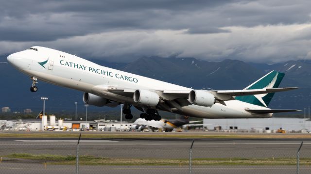 BOEING 747-8 (B-LJA) - Taken 7/18/23, B747 rocketing out of Anchorage inbound to Chicago O'Hare