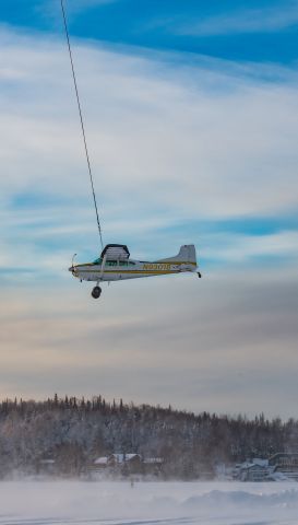 N93018 — - Big Lake, Alaska.  Aircraft haul-out post-groundflip; struck snow berm on landing.