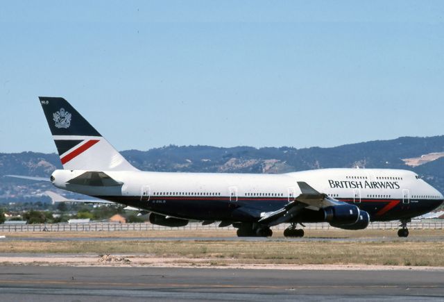 Boeing 747-400 (G-BNLO) - BRITISH AIRWAYS - BOEING 747-436 - REG : G-BNLO (CN 24057/817 ) - ADELAIDE INTERNATIONAL AIRPORT SA. AUSTRALIA - YPAD 25/11/1990