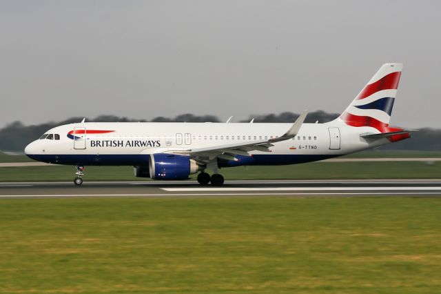 Airbus A320neo (G-TTND) - G-TTND after a first visit to Manchester on the return to LHR as BA1389