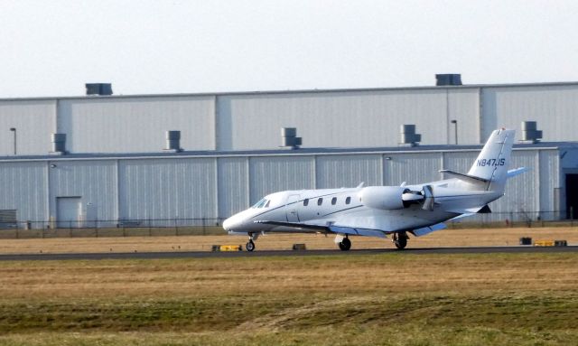 Cessna Citation Excel/XLS (N847JS) - Just arriving is this 2003 Cessna Citation Excel/XLS in the Winter of 2018.