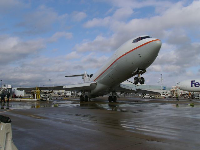 Boeing 727-100 (N801EA) - Wind storm damage.