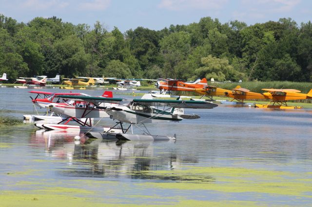 Piper NE Cub — - Looking at EAA AirVenture Sea Plane Base from US 45.