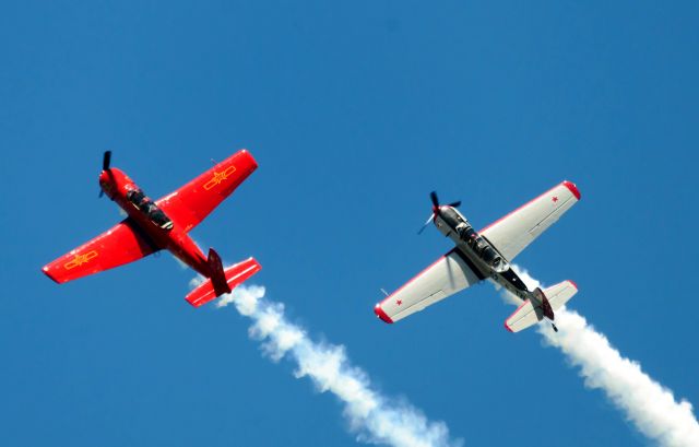 NANCHANG PT-6 (C-GYAC) - In formation with C-GYTW.