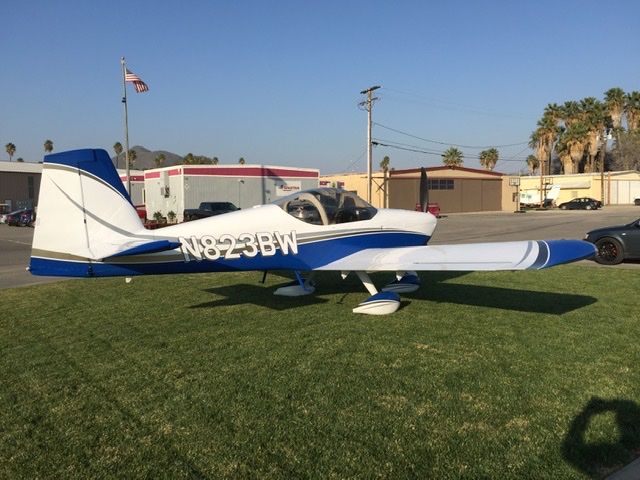 Vans RV-14 (N823BW) - The 40 hours were flown off and paint applied. This was built at Flabob in Roger Farnes’ shop.