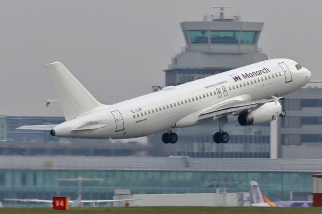 Airbus A320 (YL-LCP) - YL-LCP, a well travelled A320, leased to Monarch.  MON512 departing for Barcelona.