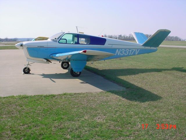 Beechcraft 35 Bonanza (N3317V) - Parked on ramp 3/17/09