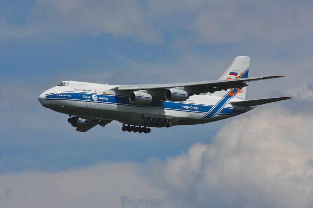 Antonov An-124 Ruslan (RA-82078) - A very unexpected visitor to Dulles International Airport on June 4, 2012.  This is my first time photographing the "Beast from the East".  The shot was taken from the Space Museum Parking Lot.