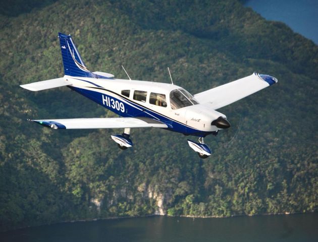 Piper Cherokee (HI308) - over flight hatillo cotui dam dominican republic