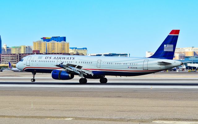Airbus A321 (N524UW) - N524UW US Airways Airbus A321-231 (cn 3977) -  Las Vegas - McCarran International (LAS / KLAS) USA - Nevada, December 03, 2011 Photo: Tomás Del Coro