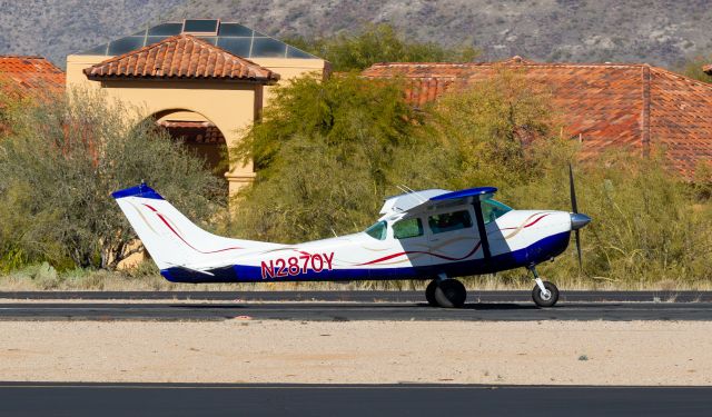 Cessna Skylane (N2870Y) - Spotted at 18AZ on December 26, 2020br /Spotting location: by the gate to the right of the main terminal building. br /br /Looking for a Realtor in the PHX area? Call Jake Youngs with Realty Executives at 602.628.3487 to find out how I can help you!