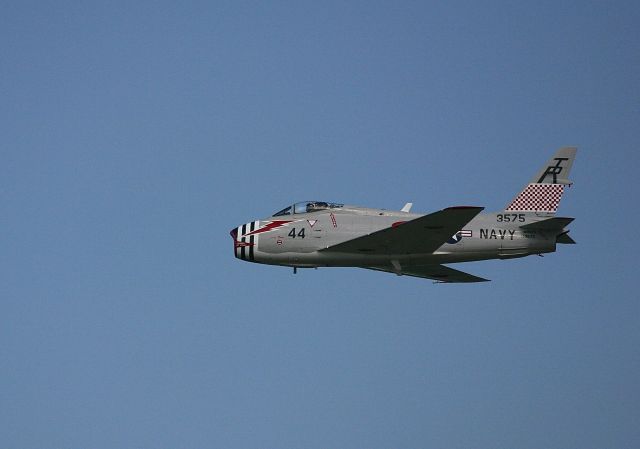 North American Fury (N400FS) - North American Fury doing a high speed fly by at the EAA Fly In 7-30-2005