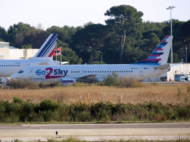 BOEING 737-400 (OM-GTA) - flight to exeter EGTE/EXT with Toulon rugby team, H CUP winner 2013