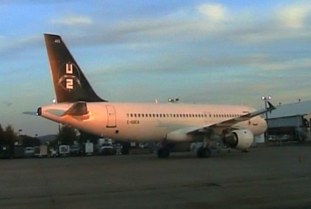 — — - U2s Airbus 319 at Charlottesville, VA airport October 2009 prior to the show that night