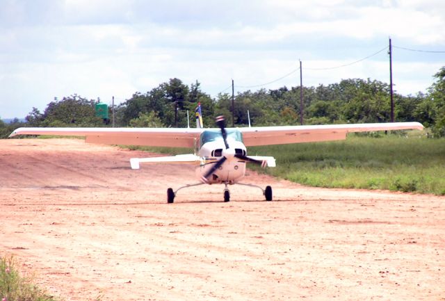 Cessna Centurion (ZS-AVB) - At Ingwelala, South Africa.