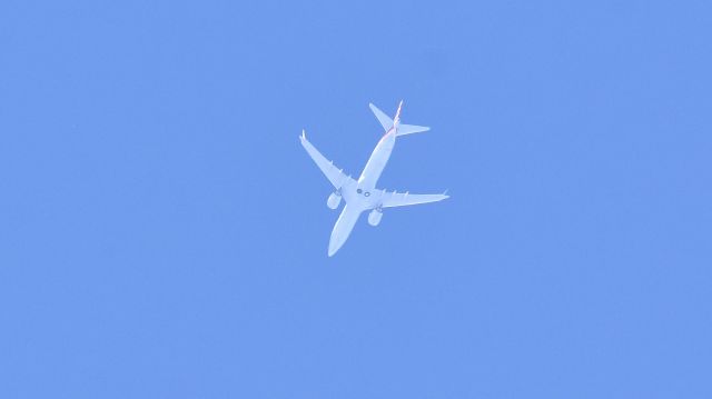 Boeing 737 MAX 8 (N308RD) - American Airlines Boeing 737 MAX 8 N308RD overflies KRDU on a flight from KMIA to KLGA on 2/24/2018.