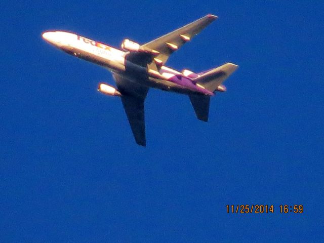 McDonnell Douglas DC-10 (N321FE) - FedEx flight 597 from MEM to SEA over Southeastern Kansas at 32,000 feet.