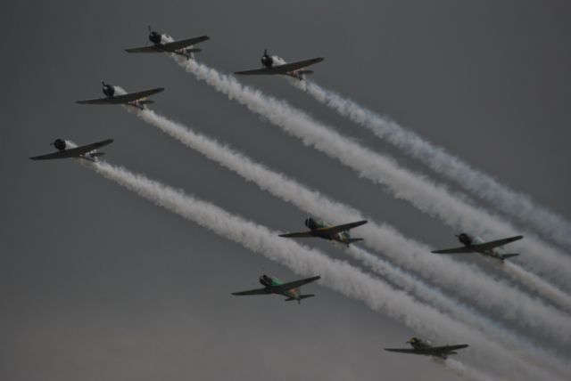 N2047 — - Tora Tora Tora performance at Terre Haute Airshow 2024 Pearl Harbor recreation.