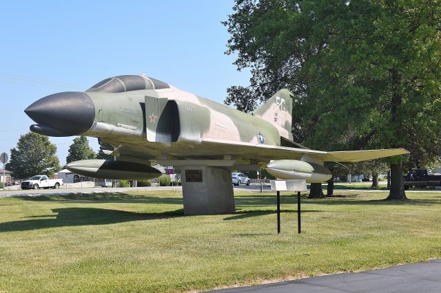 McDonnell Douglas F-4 Phantom 2 (63-7623) - F-4C on 09-02-23. Not actually at KMZZ - but thats closest airport. Static Display outside a VFW or American Legion Post in Fairmount Indiana