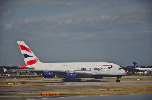 Airbus A380-800 — - Heathrow Intl.