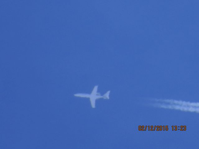 Learjet 45 (DCM1046) - From Tulsa to Lewis University in Romeoville IL over Southeastern Kansas at 33,000 feet.