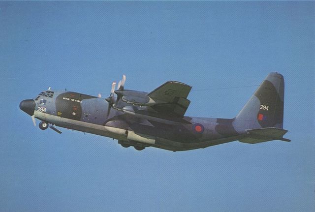 Lockheed C-130 Hercules (XV294) - scanned from postcardbr /RAF C-130K XV294
