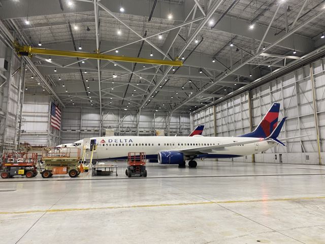Boeing 737-900 (N855DN) - N855DN in for maintenance 2/26/24