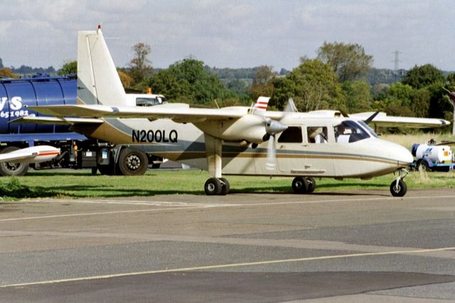 ROMAERO Turbine Islander (N200LQ) - Seen here in Oct-02.  Reregistered N121MT then exported to Papua New Guinea 10-Jun-11 where it became P2-SBB.