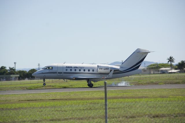 VH-URR — - Life Flight Challenger landing in Mackay, Qld