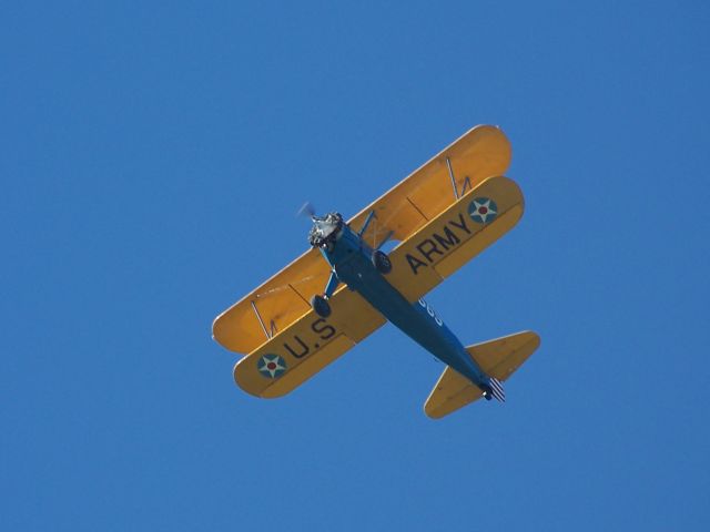 Boeing PT-17 Kaydet (N1423M) - Flyover of the Laurel Airport