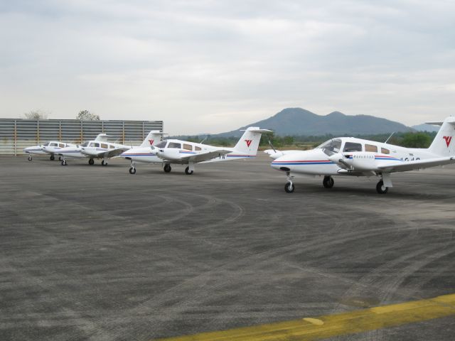 Piper PA-44 Seminole (N2434W) - FOUR PLANES WAITING TO GO ON TO CHINA