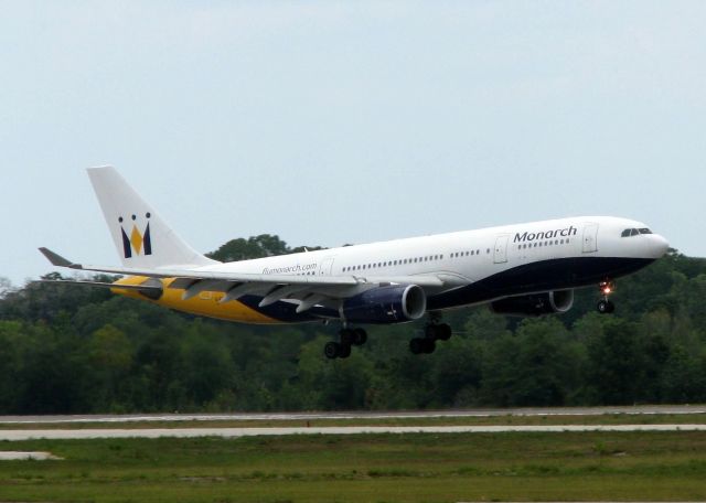 Airbus A330-200 (G-EOMA) - Landing at Orlando Sanford.