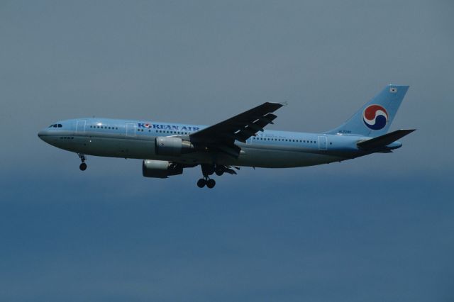 Airbus A300F4-600 (HL8280) - Final Approach to Narita Intl Airport Rwy34L on 1997/06/14